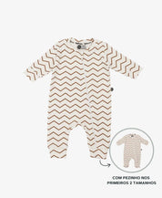 Macacão de Bebê Ziper com opção de Pezinho | Electric