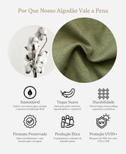 Macacão de Bebê Ziper com opção de Pezinho | Liso Jungle Green