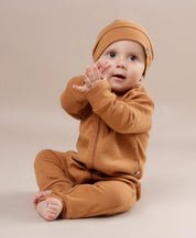 Macacão de Bebê Ziper com opção de Pezinho | Liso Goldie