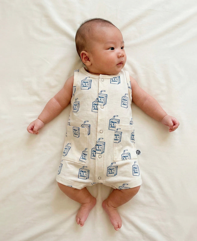 Macaquinho de Verão Botões Regata Unissex | Juicy