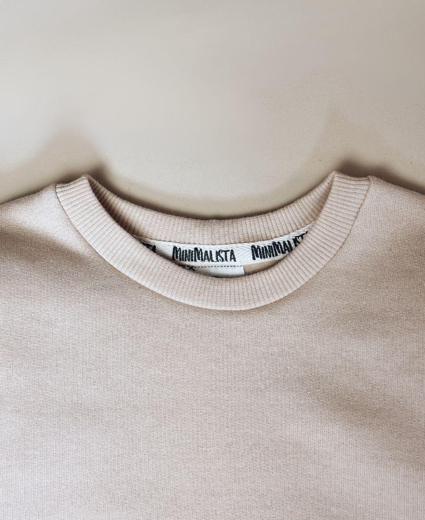 Moletom Básico Peluciado | Liso Beige