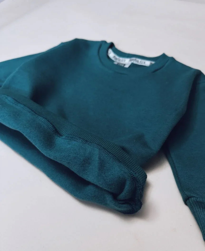 Moletom Básico Peluciado | Liso Deep Green