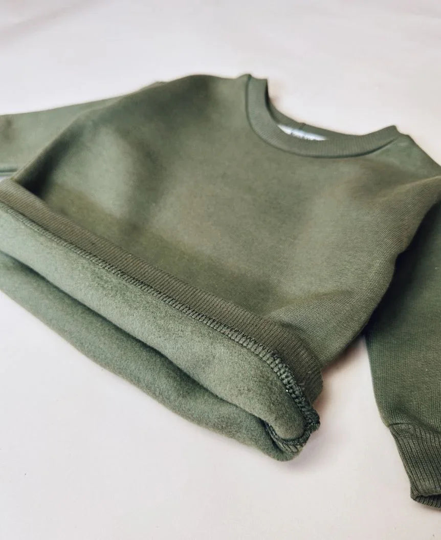 Moletom Básico Peluciado | Liso Jungle Green