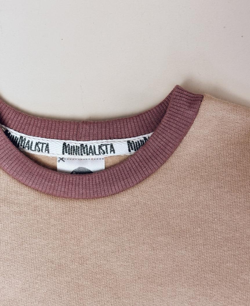 Moletom Básico Peluciado Mixed | Liso Cinnamon e Dark Rose