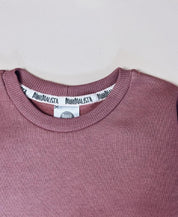 Moletom Básico Peluciado | Liso Dark Rose