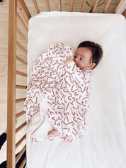 Conjunto Saída de Maternidade Meu Primeiro Natal - 4 Peças | Candy Cane - Com Caixa Presente