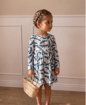 Vestido Infantil Manga Longa | Blue Flock