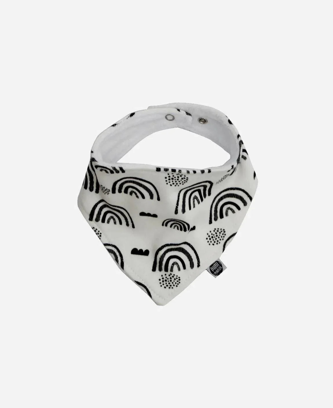 Babador Bandana Unissex Black Rainbow - MiniMalista Baby - Ano Novo, b2b, Baby, Meia Estação, Neutro, outlet, Reveillon, Unissex -bebê-minimalista-estiloso