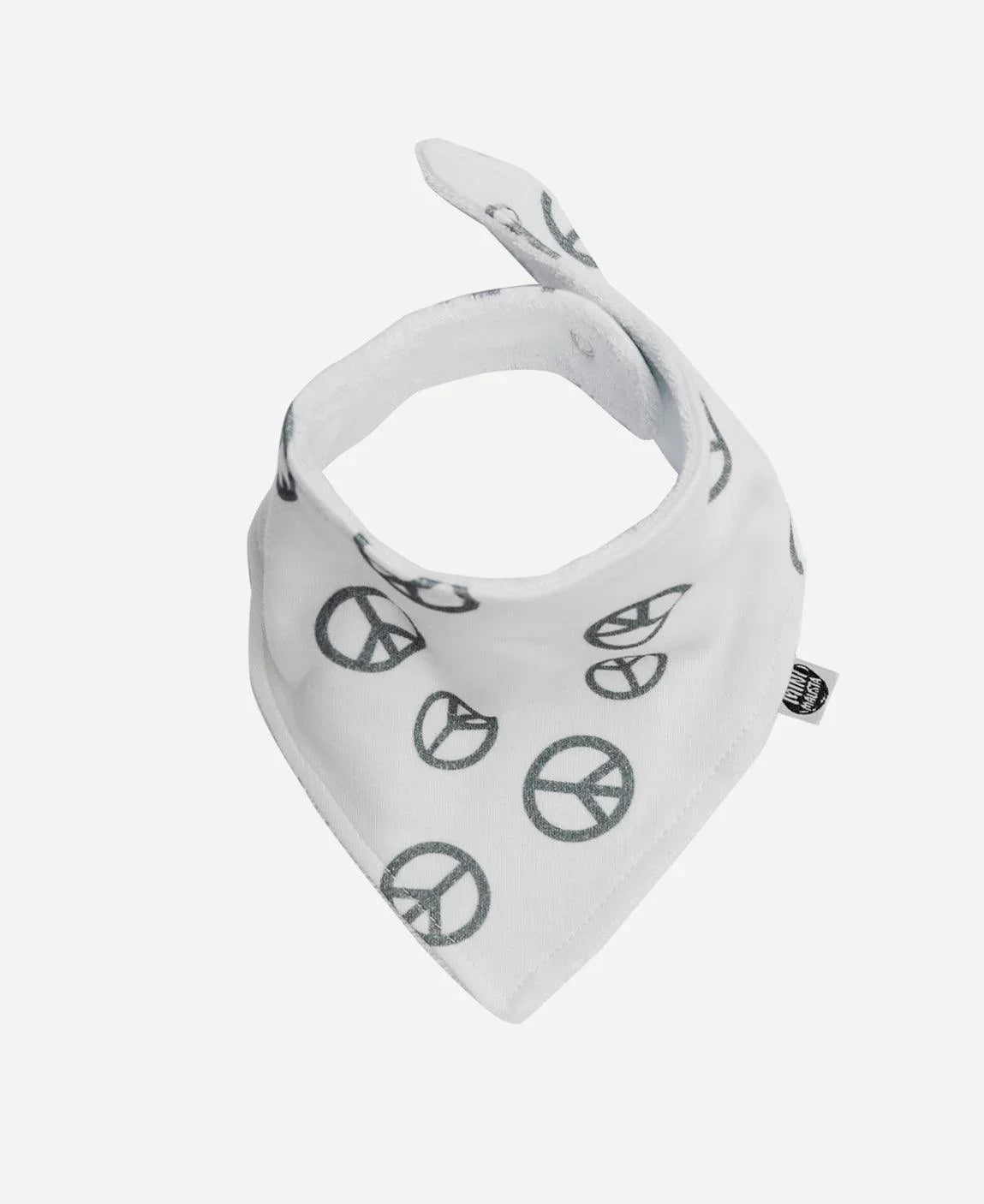 Babador Bandana Unissex | Peace and Love - MiniMalista Baby - 0.35, b2b, Baby, black-friday, com-desconto-mm10, Meia Estação, Menino -bebê-minimalista-estiloso