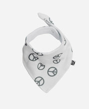 Babador Bandana Unissex | Peace and Love - MiniMalista Baby - 0.35, b2b, Baby, black-friday, com-desconto-mm10, Meia Estação, Menino -bebê-minimalista-estiloso