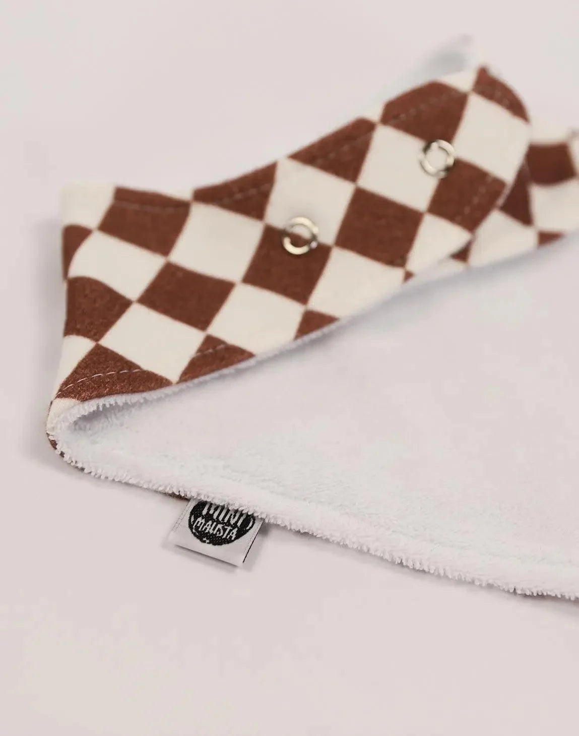 Babador Bandana Unissex | Racer Oak - MiniMalista Baby - 0.3, b2b, Baby, black-friday, com-desconto-mm10, Meia Estação, Menino, Neutro, Unissex, xadrez -bebê-minimalista-estiloso