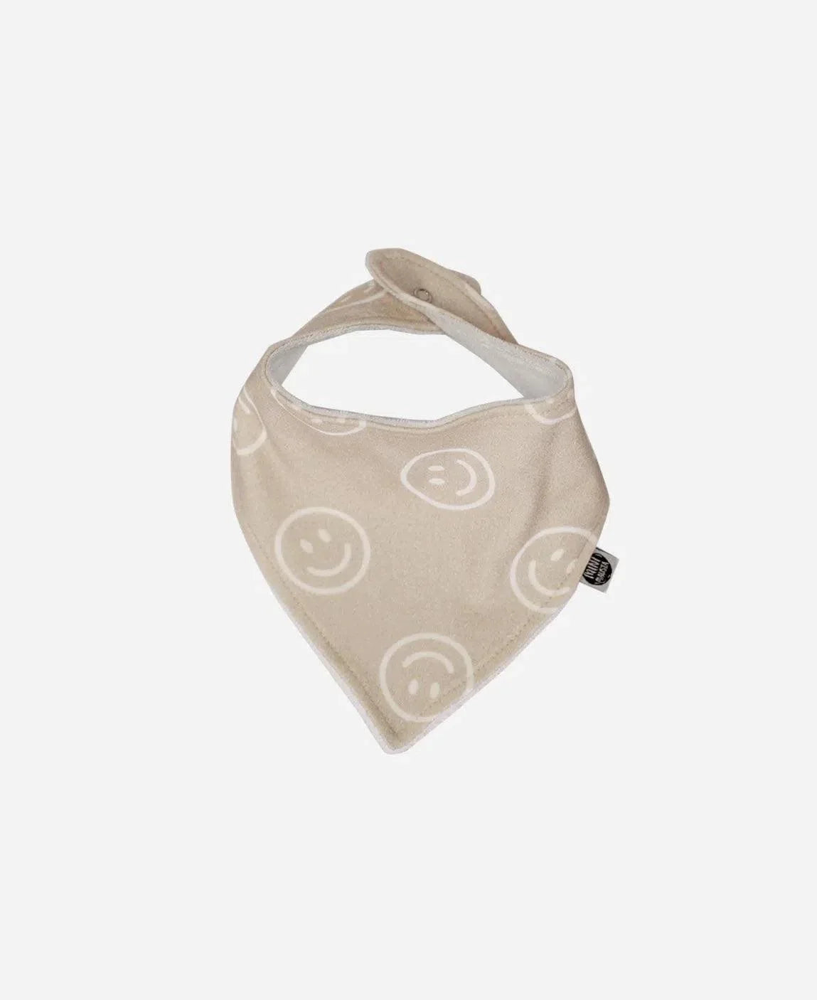 Babador Bandana Unissex | Smiley - MiniMalista Baby - 0.5, b2b, Baby, black-friday, com-desconto-mm10, Meia Estação, Menino, Neutro, Unissex -bebê-minimalista-estiloso