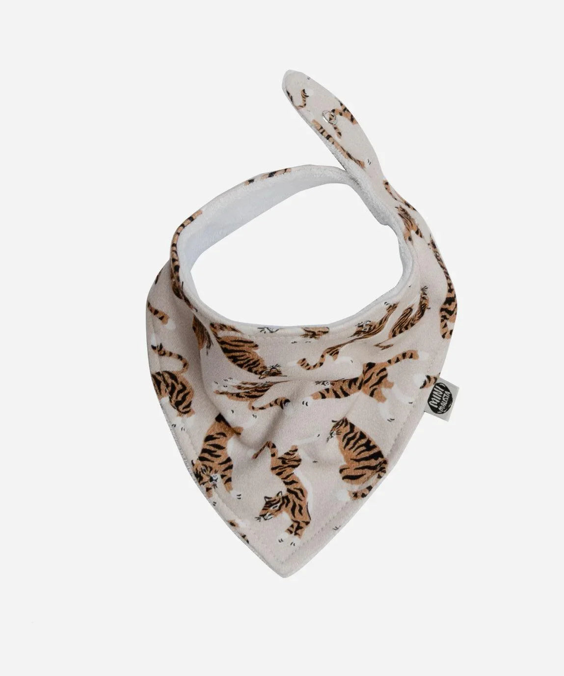 Babador Bandana Unissex | Tiger - MiniMalista Baby - 0.4, b2b, Baby, black-friday, com-desconto-mm10, Meia Estação, Menino, Neutro, Unissex -bebê-minimalista-estiloso