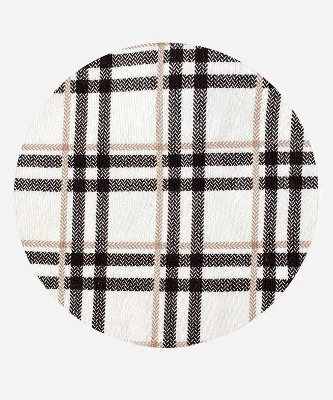 Babador Bandana Unissex | Xadrez Plaid - MiniMalista Baby - 0.4, b2b, Baby, black-friday, com-desconto-mm10, Meia Estação, Menino, Neutro, Unissex, Winter Sale 30% -bebê-minimalista-estiloso