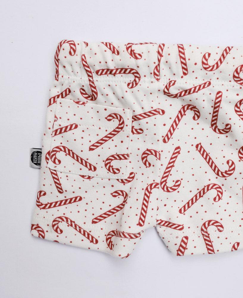 Bermuda Cargo Infantil Unissex | Candy Cane - MiniMalista Baby - 0, b2b, Calor, Christmas, com-desconto-mm10, Kids, Menino, natal, Neutro, new, tab-tam-shorts-cargo, Unissex, Verão, Xmas -bebê-minimalista-estiloso