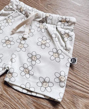 Bermuda Cargo Infantil Unissex | Flower Power - MiniMalista Baby - 0.4, Ano Novo, b2b, black-friday, Calor, com-desconto-mm10, Kids, Menina, new, Reveillon, tab-tam-shorts-cargo, Verão -bebê-minimalista-estiloso