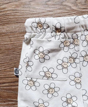 Bermuda Cargo Infantil Unissex | Flower Power - MiniMalista Baby - 0.4, Ano Novo, b2b, black-friday, Calor, com-desconto-mm10, Kids, Menina, new, Reveillon, tab-tam-shorts-cargo, Verão -bebê-minimalista-estiloso