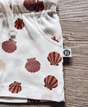 Bermuda Cargo Infantil Unissex | Seashell - MiniMalista Baby - 0.3, b2b, black-friday, Calor, com-desconto-mm10, Kids, Menina, Menino, Neutro, new, tab-tam-shorts-cargo, Unissex, Verão -bebê-minimalista-estiloso