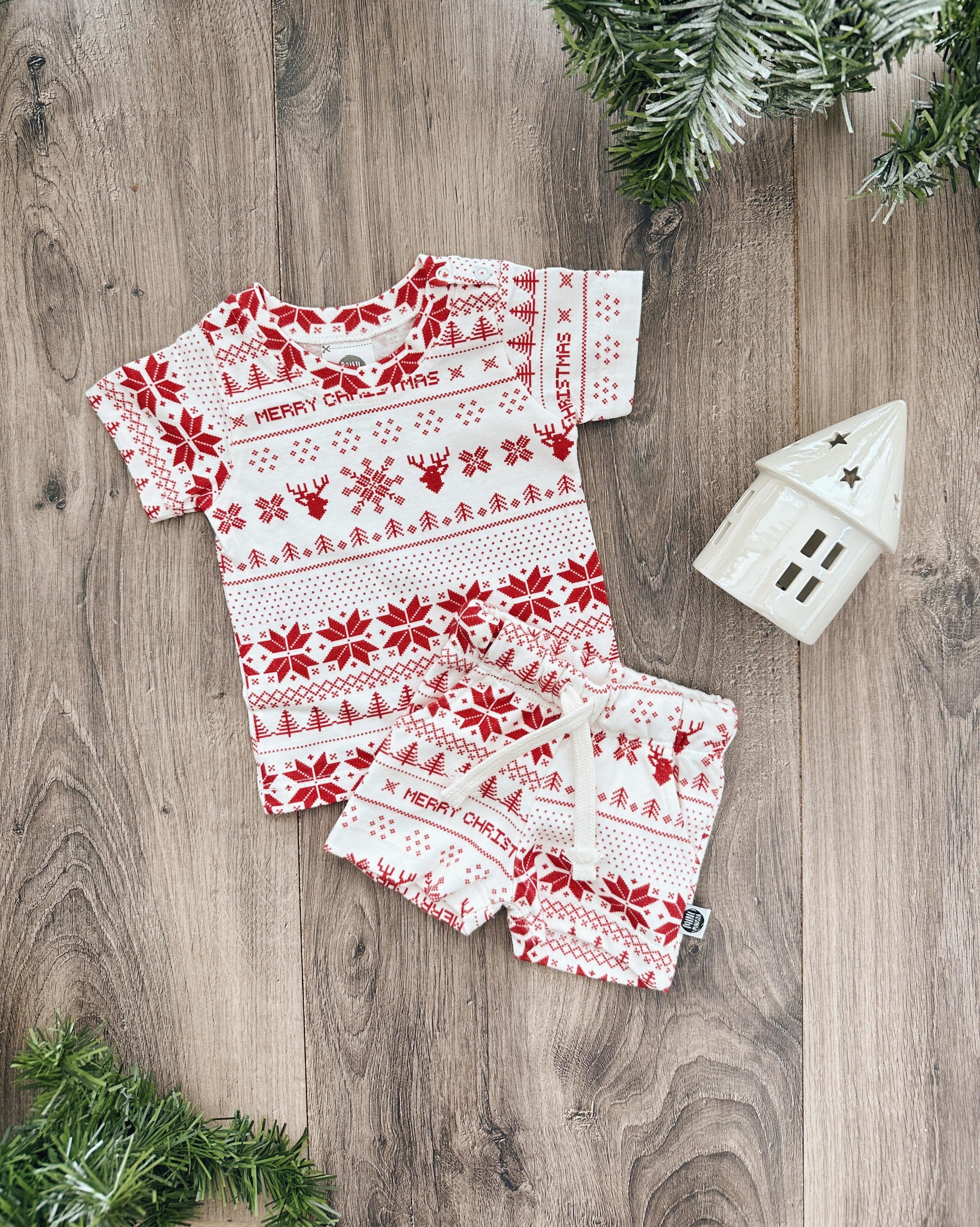 Bermuda Cargo Infantil Unissex | Xmas Tricot - MiniMalista Baby - 0, b2b, Calor, Christmas, com-desconto-mm10, Kids, Menino, natal, Neutro, new, tab-tam-shorts-cargo, Unissex, Verão, Xmas -bebê-minimalista-estiloso
