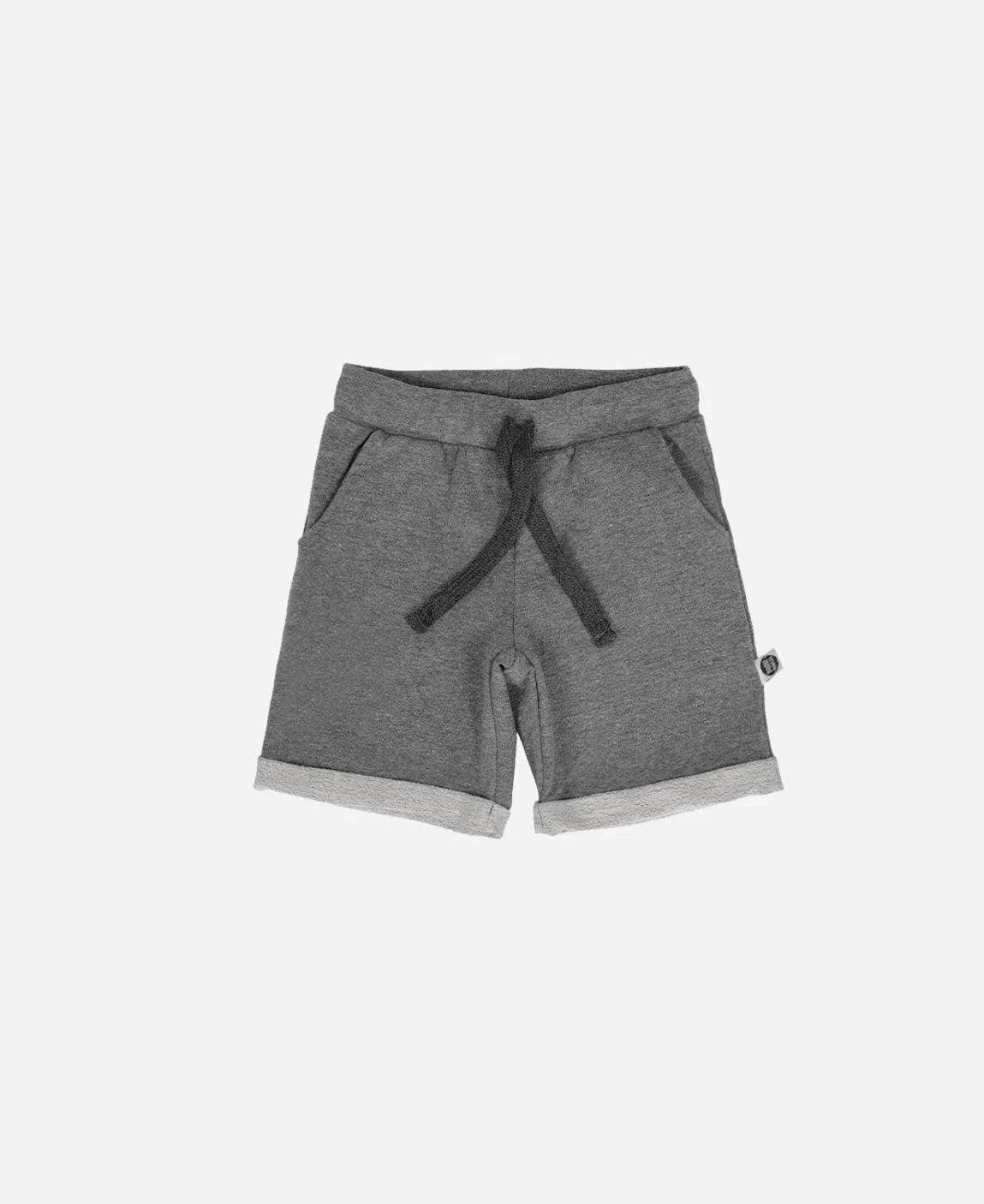 Bermuda Infantil Moletinho MiniMalista Liso | Mescla Escuro - MiniMalista Baby - 0.45, b2b, black-friday, Calor, com-desconto-mm10, Kids, Menino, tab-tam-bermuda-moletinho, Verão -bebê-minimalista-estiloso