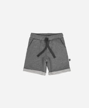 Bermuda Infantil Moletinho MiniMalista Liso | Mescla Escuro - MiniMalista Baby - 0.45, b2b, black-friday, Calor, com-desconto-mm10, Kids, Menino, tab-tam-bermuda-moletinho, Verão -bebê-minimalista-estiloso