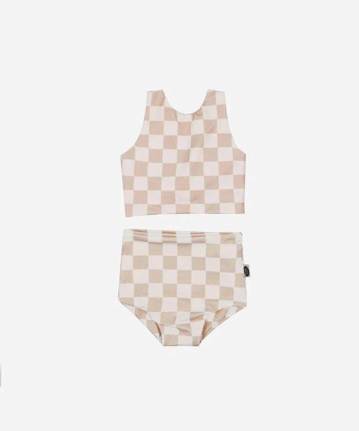 Biquini Dupla Face Infantil Estampado UV50+ | Racer Beige - MiniMalista Baby - 0, b2b, Calor, com-desconto-mm10, Menina, tab-tam-biquini, Verão -bebê-minimalista-estiloso