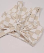 Biquini Dupla Face Infantil Estampado UV50+ | Racer Beige - MiniMalista Baby - 0, b2b, Calor, com-desconto-mm10, Menina, tab-tam-biquini, Verão -bebê-minimalista-estiloso