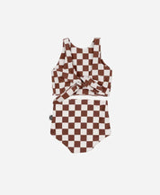 Biquini Dupla Face Infantil Estampado UV50+ | Racer Oak - MiniMalista Baby - 0, b2b, Calor, com-desconto-mm10, Menina, tab-tam-biquini, Verão -bebê-minimalista-estiloso