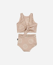 Biquini Dupla Face Infantil Estampado UV50+ | Smiley - MiniMalista Baby - 0, b2b, Calor, com-desconto-mm10, Menina, tab-tam-biquini, Verão -bebê-minimalista-estiloso