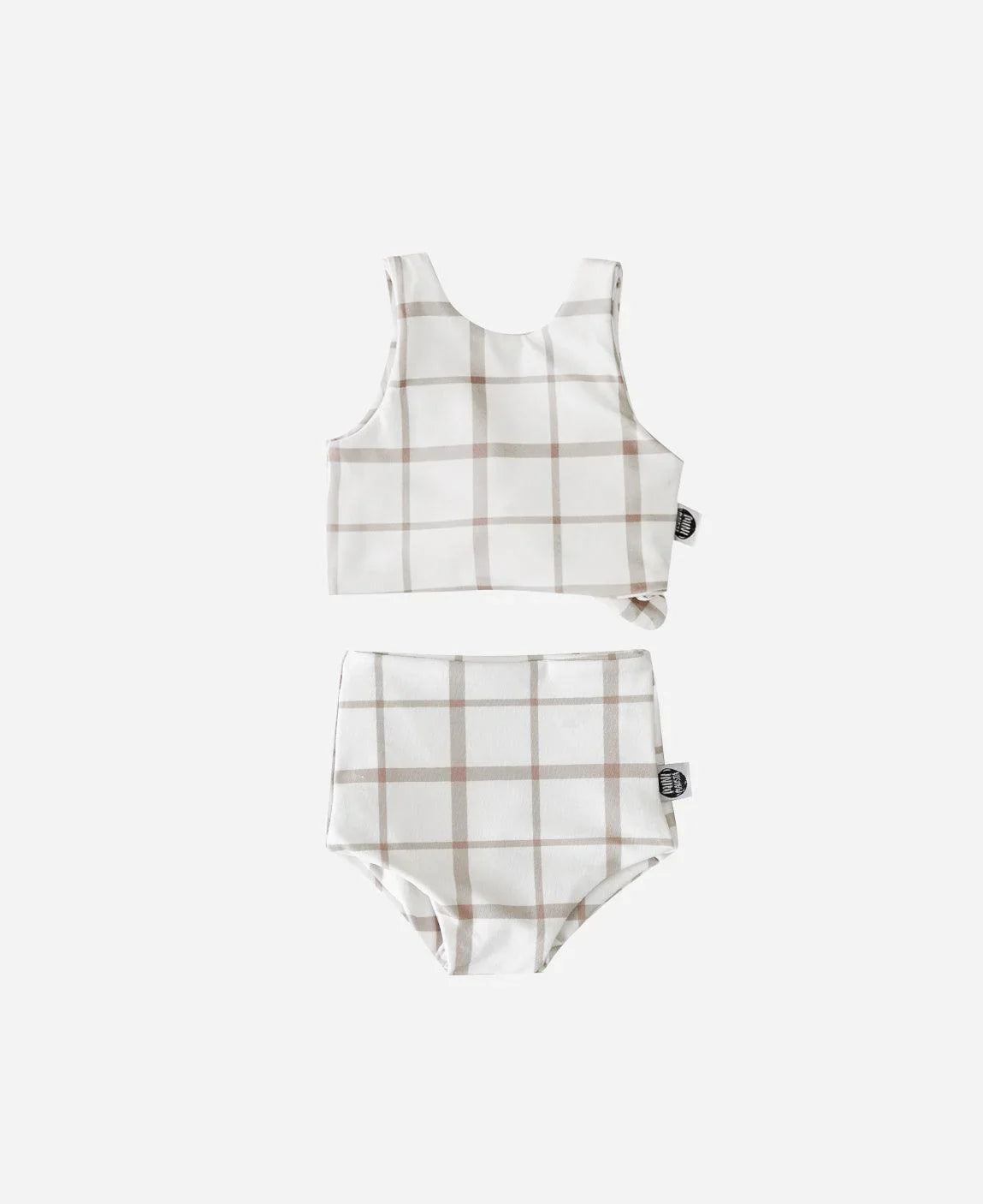 Biquini Dupla Face Infantil Estampado UV50+ | Xadrez Verão - MiniMalista Baby - 0, b2b, Calor, com-desconto-mm10, Menina, tab-tam-biquini, Verão -bebê-minimalista-estiloso