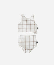 Biquini Dupla Face Infantil Estampado UV50+ | Xadrez Verão - MiniMalista Baby - 0, b2b, Calor, com-desconto-mm10, Menina, tab-tam-biquini, Verão -bebê-minimalista-estiloso