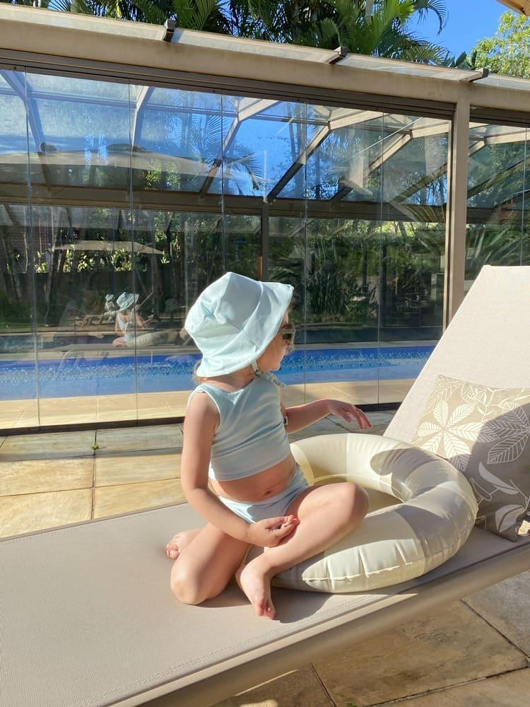 Biquini Dupla Face Infantil UV50+ MiniMalista | Liso Mint - MiniMalista Baby - 0, b2b, Calor, com-desconto-mm10, Menina, new, tab-tam-biquini, Verão -bebê-minimalista-estiloso