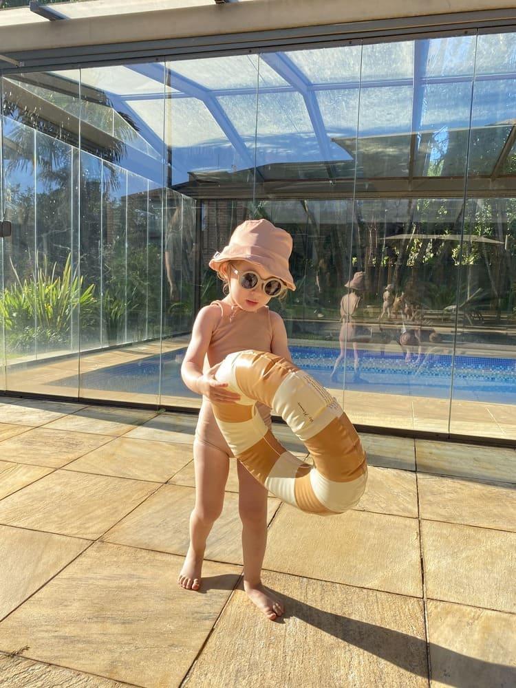 Biquini Dupla Face Infantil UV50+ MiniMalista | Liso Mocha - MiniMalista Baby - 0, b2b, Calor, com-desconto-mm10, Menina, SALE-FINAL, tab-tam-biquini, Verão -bebê-minimalista-estiloso