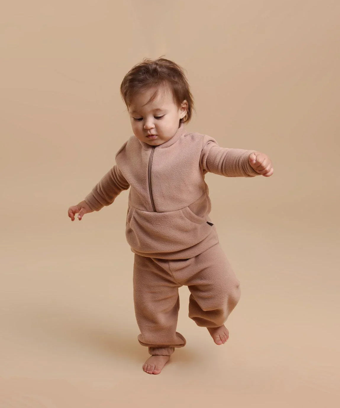 Blusão Inverno Soft MiniMalista | Liso Cinnamon - MiniMalista Baby - 0.5, b2b, Baby, Best, black-friday, com-desconto-mm10, Frio, Kids, Menina, Menino, Neutro, tab-tam-blusao-soft, tab-tam-blusão-soft-bebe, Unissex -bebê-minimalista-estiloso