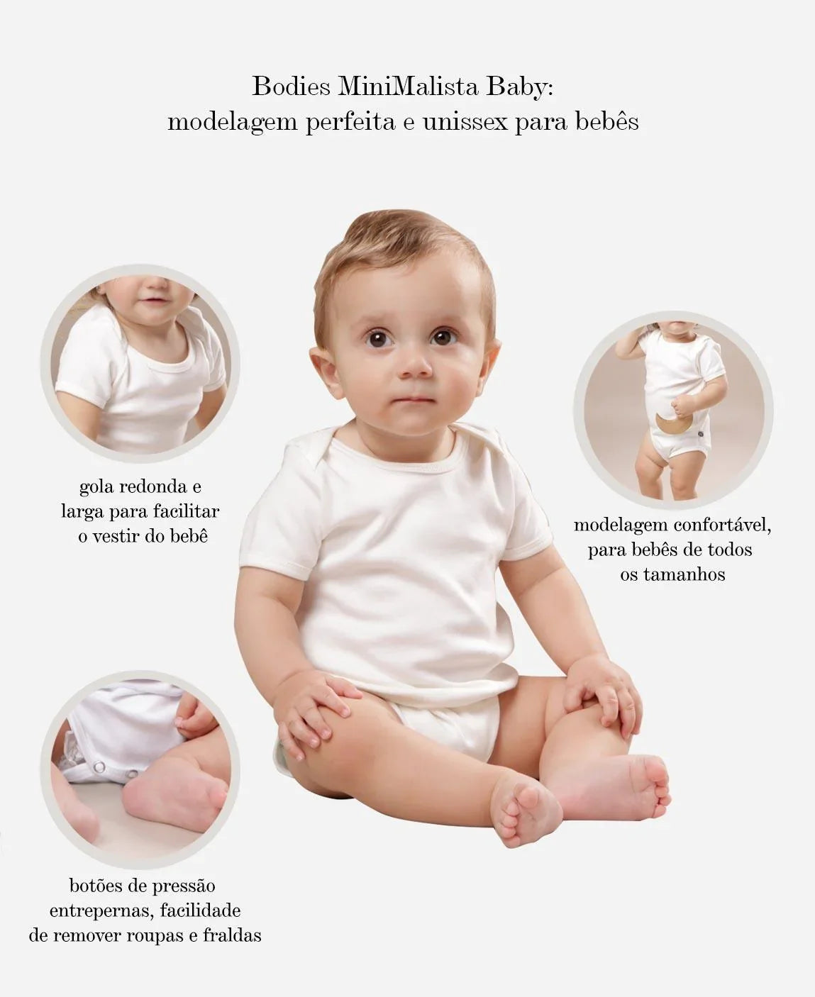 Body de Bebê Manga Curta Prematuro Unissex | Dreamy - MiniMalista Baby - 0.5, b2b, Baby, black-friday, Meia Estação, Menino, outlet, SALE-FINAL, tab-tam-body-curto -bebê-minimalista-estiloso