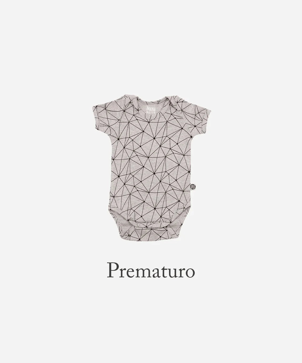Body de Bebê Manga Curta Prematuro Unissex | Satellite Mescla - MiniMalista Baby - 0.5, b2b, Baby, black-friday, Meia Estação, Menino, outlet, SALE-FINAL, tab-tam-body-curto -bebê-minimalista-estiloso