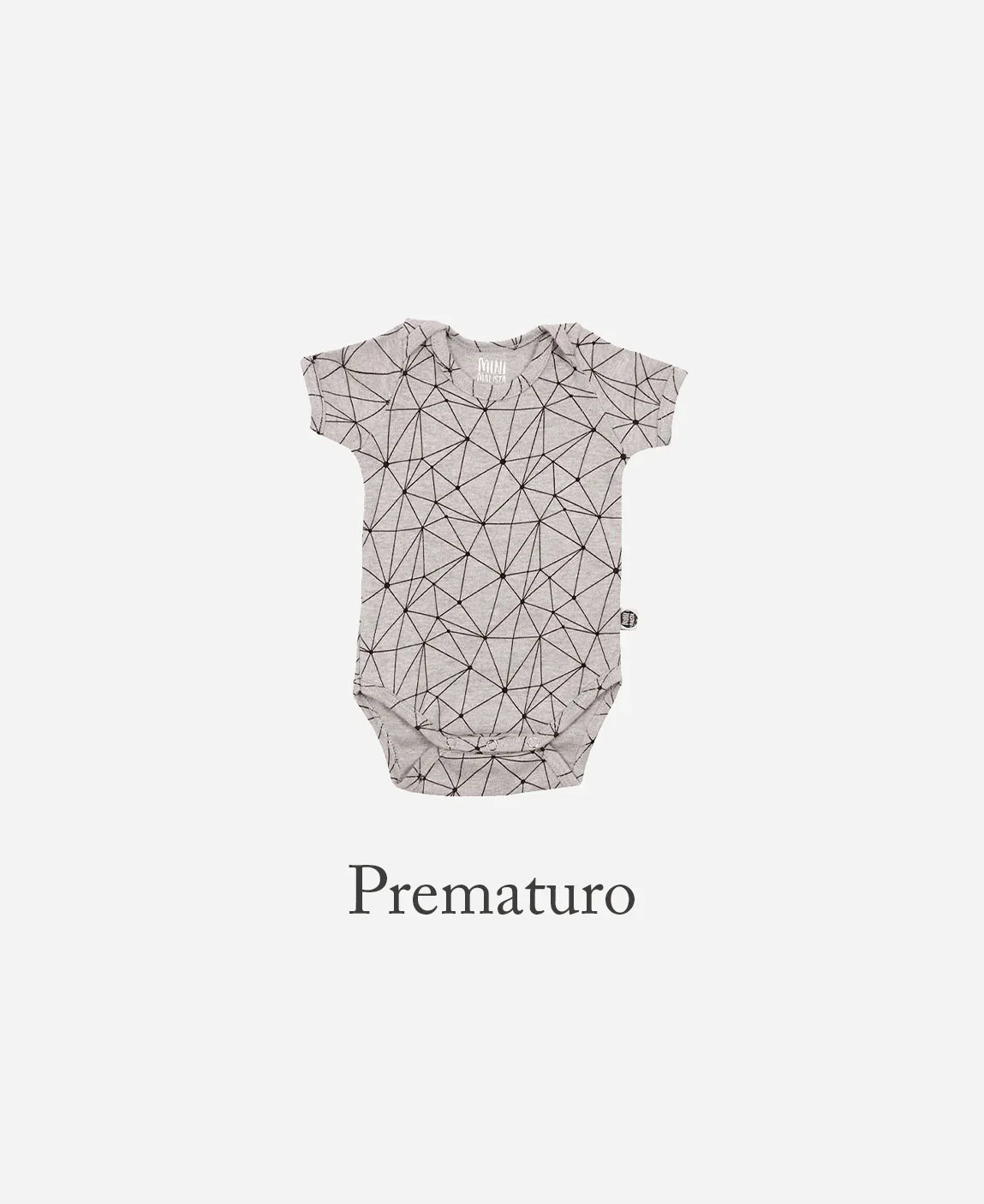 Body de Bebê Manga Curta Prematuro Unissex | Satellite Mescla - MiniMalista Baby - 0.5, b2b, Baby, black-friday, Meia Estação, Menino, outlet, SALE-FINAL, tab-tam-body-curto -bebê-minimalista-estiloso