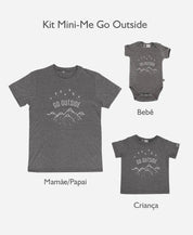 Body de Bebê Manga Curta Unissex Go Outside - MiniMalista Baby - 0.35, 0.45, b2b, Baby, black-friday, com-desconto-mm10, Meia Estação, Menino, minime, Neutro, tab-tam-body-curto, Unissex -bebê-minimalista-estiloso