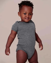Body de Bebê Manga Curta Unissex MiniMalista Liso | Mescla Escuro - MiniMalista Baby - 0.3, b2b, Baby, black-friday, com-desconto-mm10, Meia Estação, Menino, tab-tam-body-curto -bebê-minimalista-estiloso