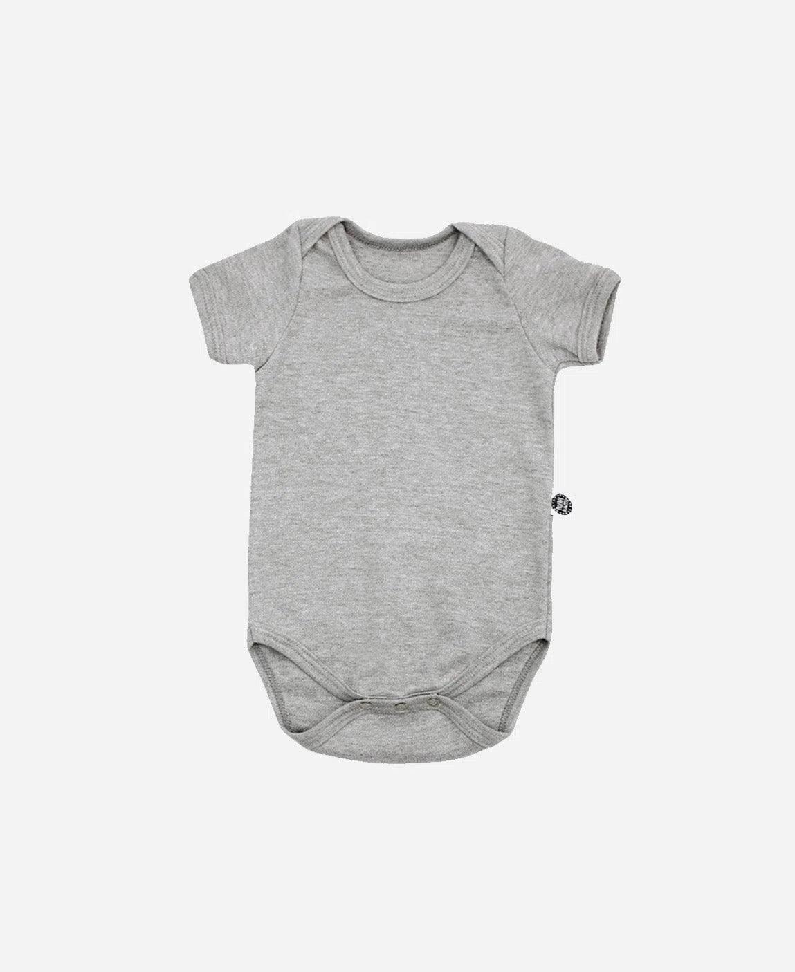 Body de Bebê Manga Curta Unissex MiniMalista | Liso Mescla Médio - MiniMalista Baby - 0.45, b2b, Baby, black-friday, com-desconto-mm10, Meia Estação, Menino, SALE-FINAL, tab-tam-body-curto -bebê-minimalista-estiloso