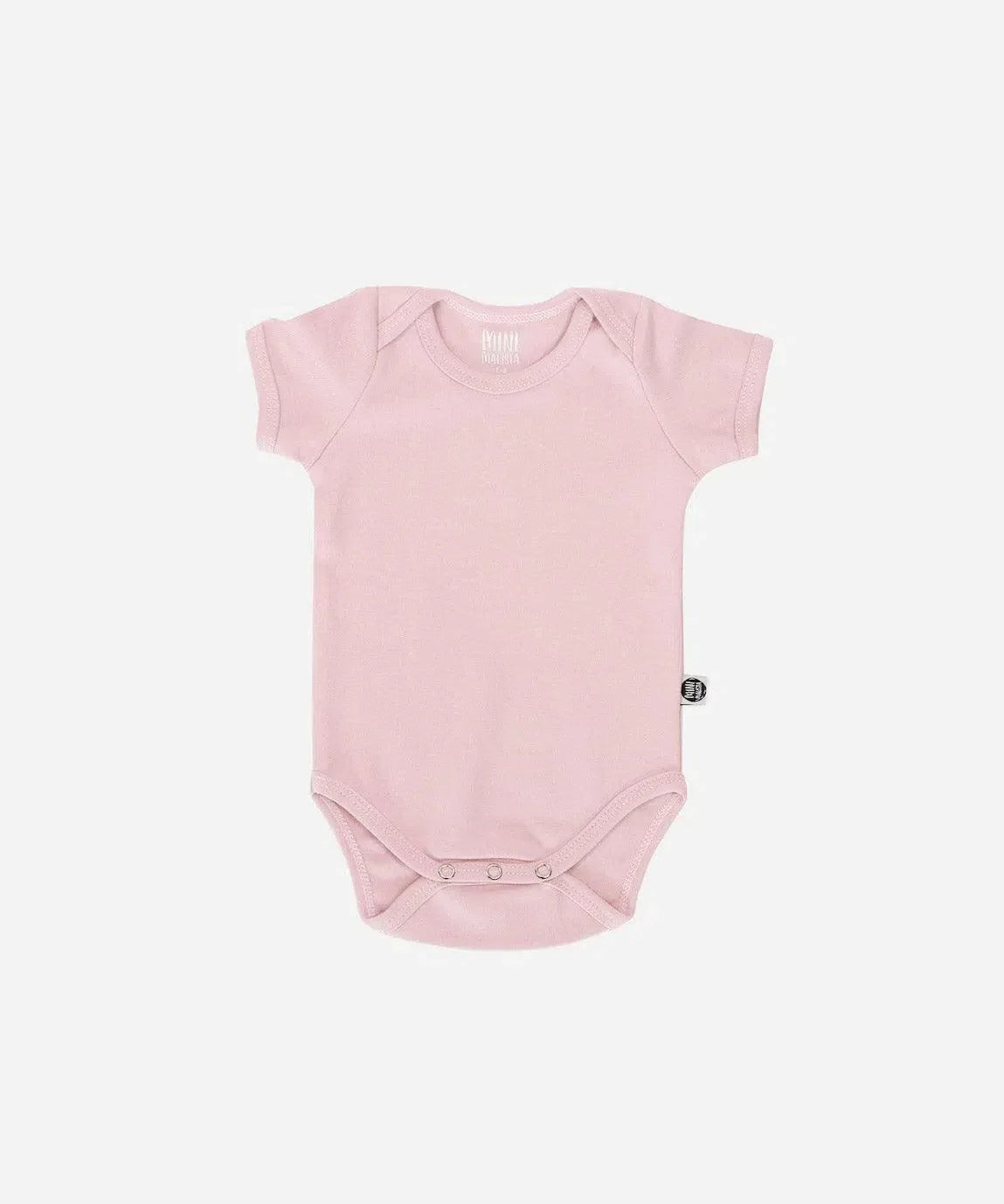 Body de Bebê Manga Curta Unissex MiniMalista | Liso Rose Quartzo - MiniMalista Baby - 0.4, 0.45, b2b, Baby, black-friday, com-desconto-mm10, Meia Estação, Menina, SALE-FINAL, tab-tam-body-curto -bebê-minimalista-estiloso