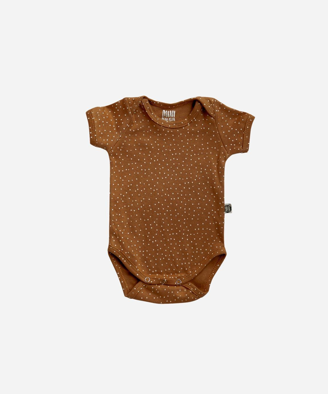Body de Bebê Manga Curta Unissex | Bolinhas Outono - MiniMalista Baby - 0.4, b2b, Baby, black-friday, com-desconto-mm10, Meia Estação, Menina, tab-tam-body-curto -bebê-minimalista-estiloso