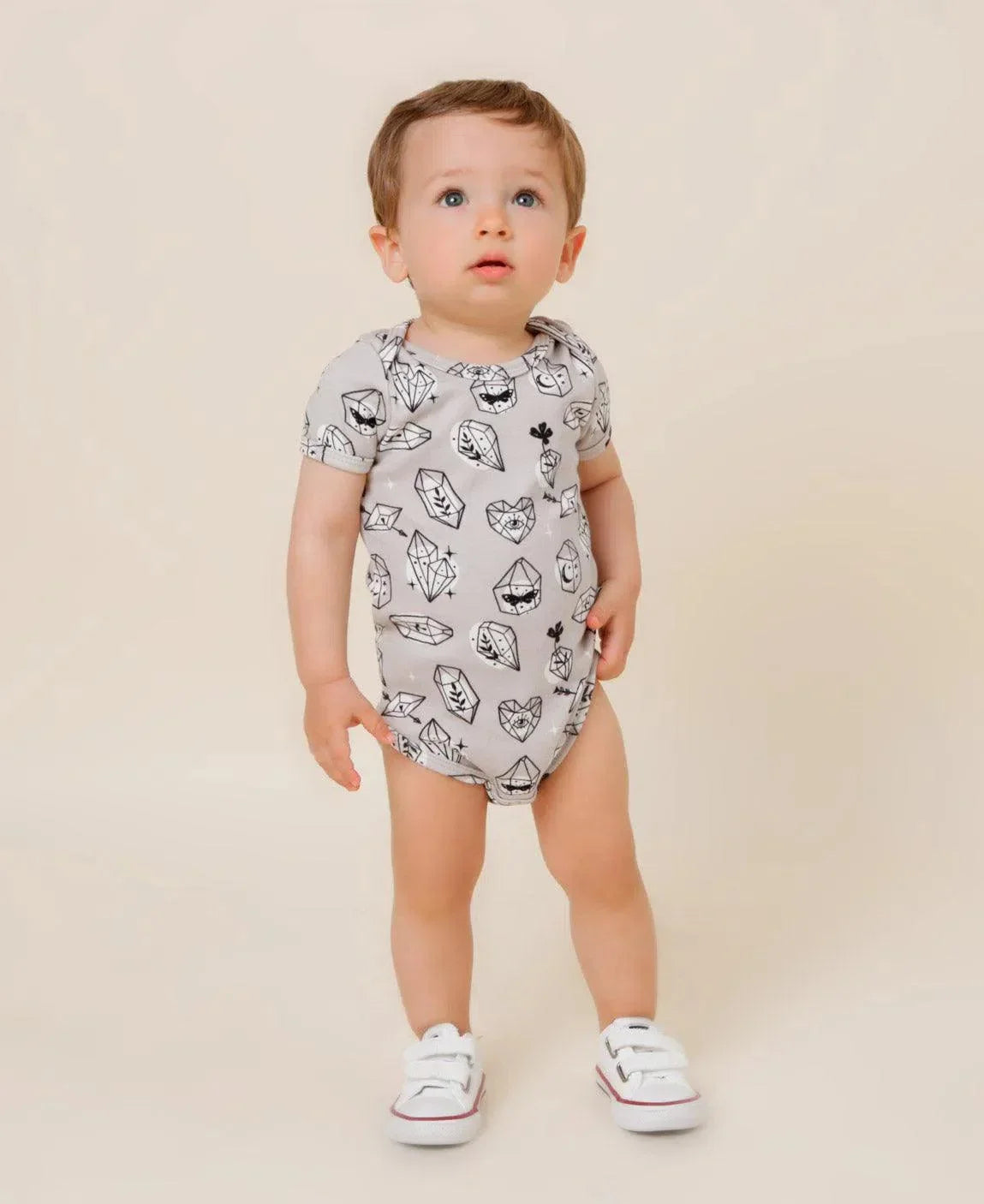 Body de Bebê Manga Curta Unissex | Crystal - MiniMalista Baby - 0.4, b2b, Baby, black-friday, Meia Estação, Menina, Neutro, outlet, SALE-FINAL, tab-tam-body-curto, Unissex -bebê-minimalista-estiloso