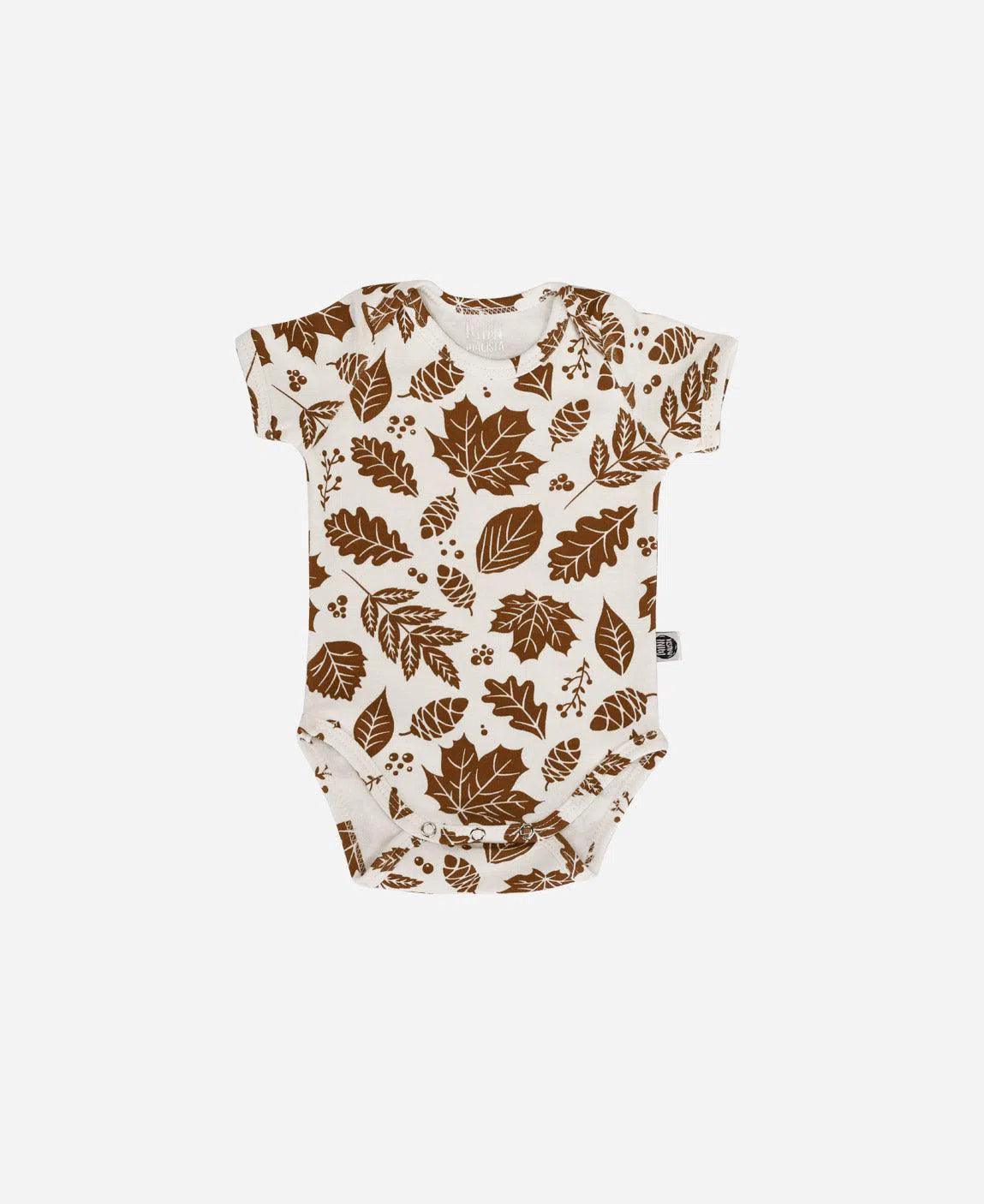 Kit 3 Bodies Manga Curta | Marrom e Branco Off