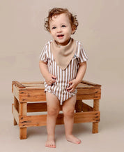 Body de Bebê Manga Curta Unissex | Listras Retrô Avelã - MiniMalista Baby - 0.45, b2b, Baby, black-friday, Meia Estação, Menino, minime, Neutro, outlet, SALE-FINAL, tab-tam-body-curto, Unissex -bebê-minimalista-estiloso