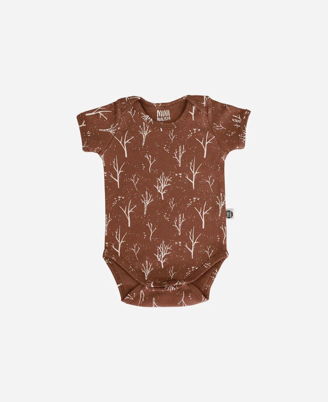 Kit 3 Bodies Manga Curta | Marrom e Branco Off