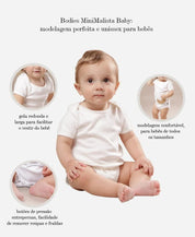 Body de Bebê Manga Curta Unissex To The Moon - MiniMalista Baby - 0.2, 0.3, b2b, Baby, black-friday, com-desconto-mm10, Meia Estação, Menina, Menino, Neutro, tab-tam-body-curto, Unissex -bebê-minimalista-estiloso