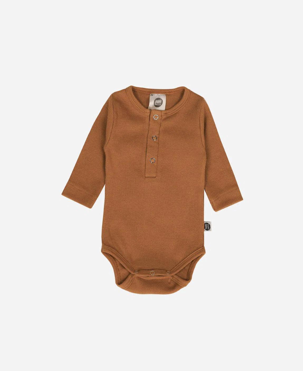 Body de Bebê Manga Longa Unissex Canelado Botões MiniMalista | Liso Goldie - MiniMalista Baby - 0.3, b2b, Baby, black-friday, com-desconto-mm10, Frio, Menina, Menino, Neutro, tab-tam-body-botão-frontal, tab-tam-body-canelado, Unissex, Winter Sale 20%, Winter Sale 30% -bebê-minimalista-estiloso