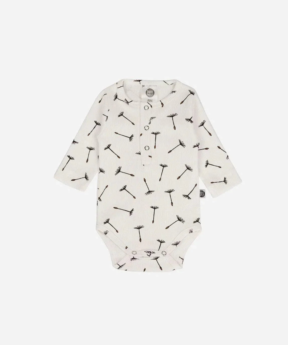 Body de Bebê Manga Longa Unissex Canelado Botões | Dandelion - MiniMalista Baby - 0.2, 0.3, Ano Novo, b2b, Baby, black-friday, com-desconto-mm10, Frio, Menina, Menino, Neutro, Reveillon, tab-tam-body-botão-frontal, tab-tam-body-canelado, Unissex, Winter Sale 30% -bebê-minimalista-estiloso