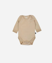 Body de Bebê Manga Longa Unissex MiniMalista | Liso Beige - MiniMalista Baby - 0.2, 0.3, b2b, Baby, black-friday, com-desconto-mm10, Frio, Menina, Neutro, tab-tam-body-manga-longa, Unissex, Winter Sale 20% -bebê-minimalista-estiloso
